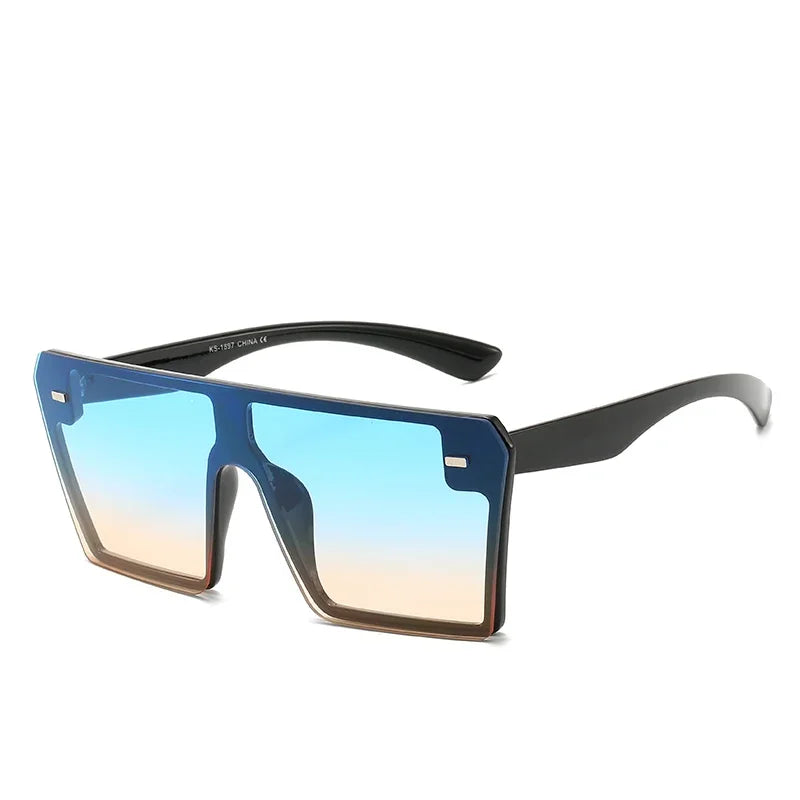 RBB Oversized Square Sunglasses – Retro Gradient UV400 Eyewear for Women & Men (2024)