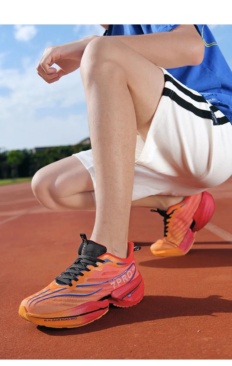 Men's Carbon Plate Running Shoes | Lightweight, Cushioned, Non-Slip