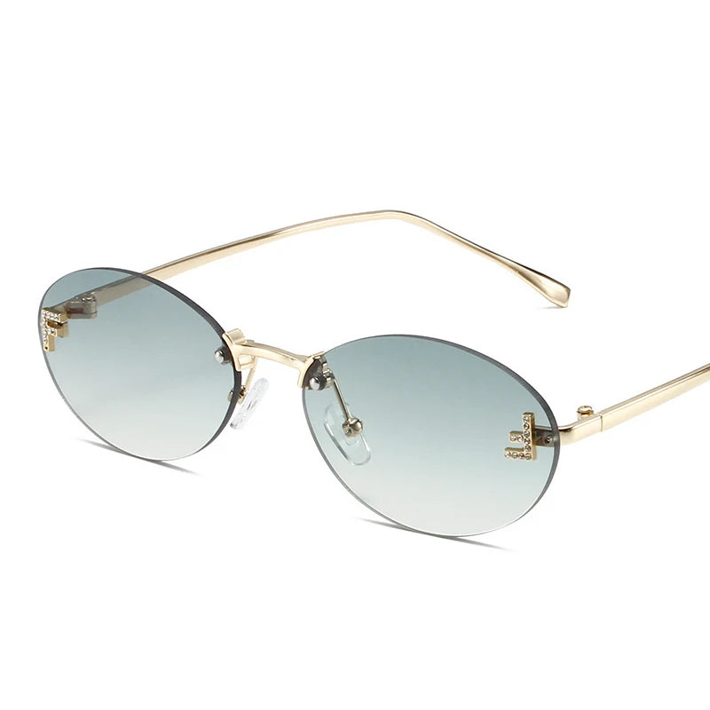 RBB Personalized Diamond F Sunglasses | Metal Frame & Hinges | Unisex