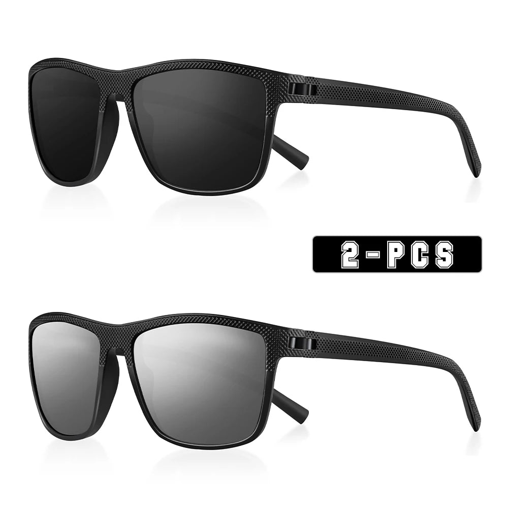 RBB Polarized Sunglasses – UV400 Square Frame for Men & Women | Lightweight & Stylish for Driving, Golf & Fishing