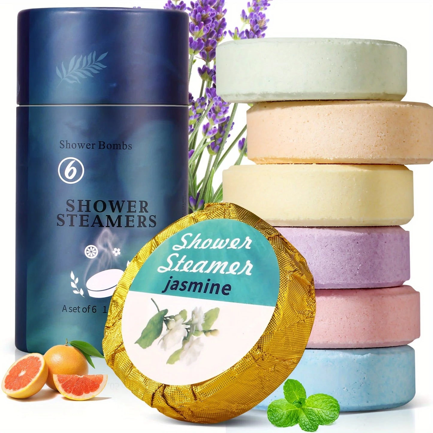6-Pack Shower Steamers – Aromatherapy Gift Set for Women & Men