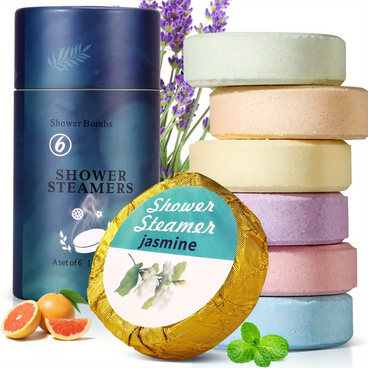6-Pack Shower Steamers – Aromatherapy Gift Set for Women & Men