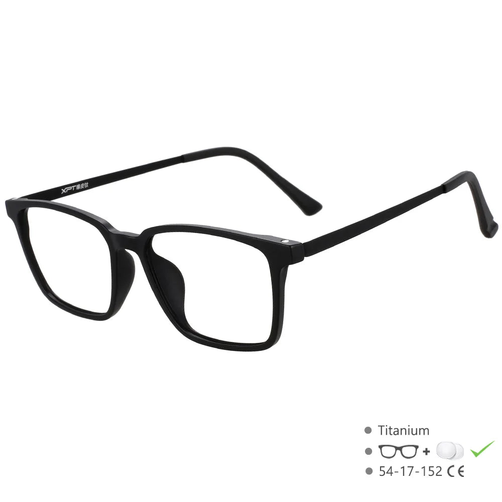 RBB Men's Titanium Optical Glasses – Ultra-Light Frame, Flexible Temples, Custom Prescription Ready