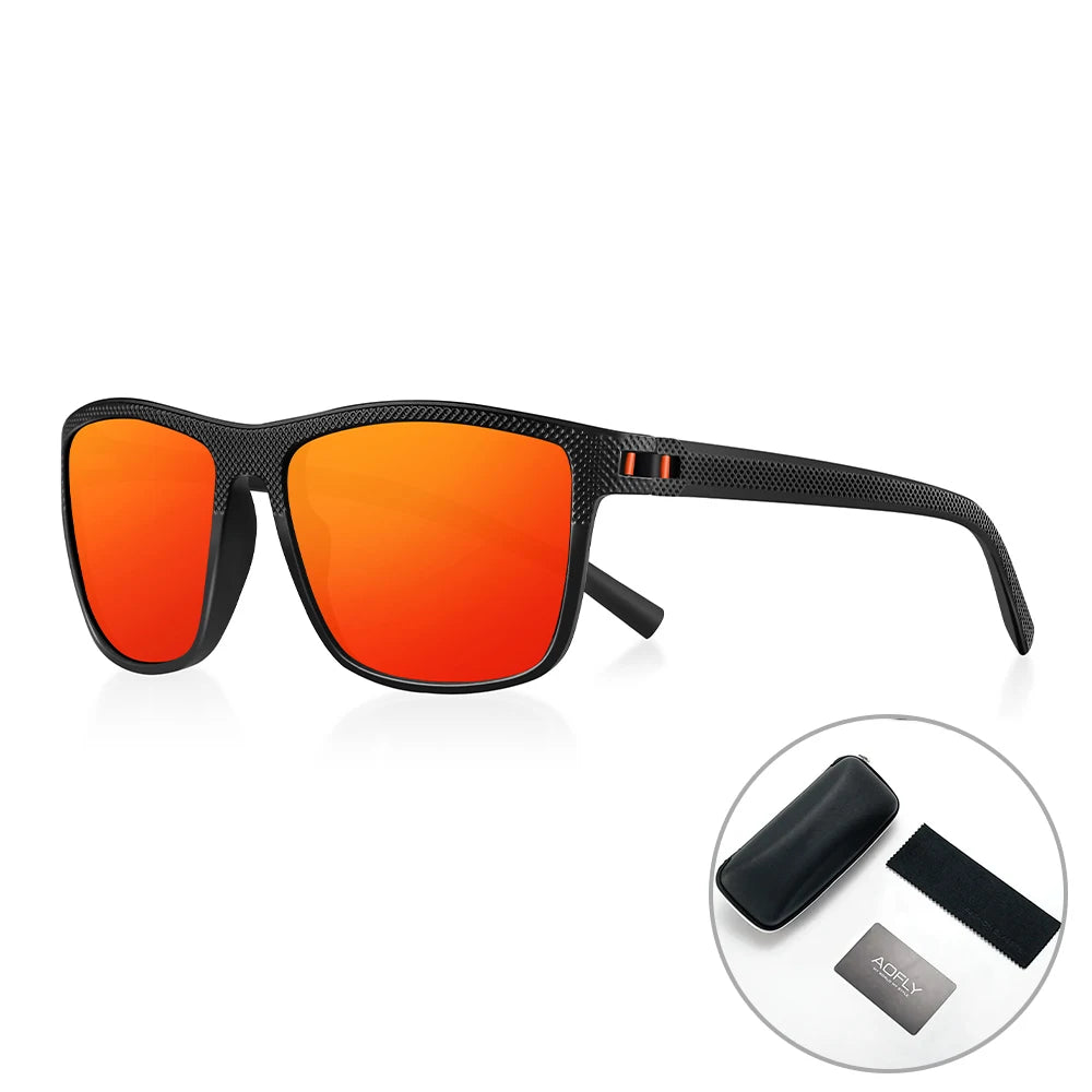 RBB Polarized Sunglasses – UV400 Square Frame for Men & Women | Lightweight & Stylish for Driving, Golf & Fishing