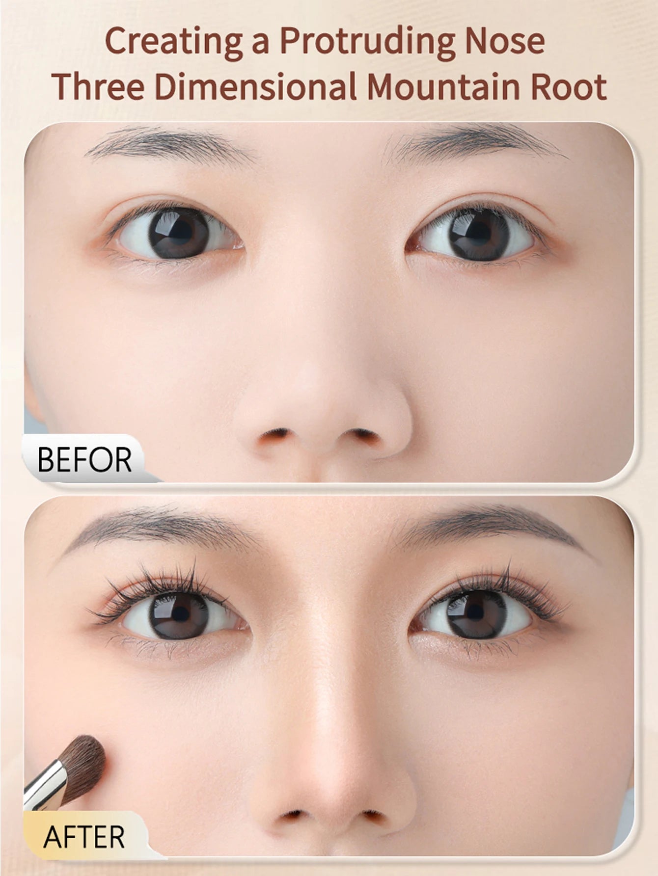 2PCS Angled Nose Contour Brush Set – Soft Sculpting Tools