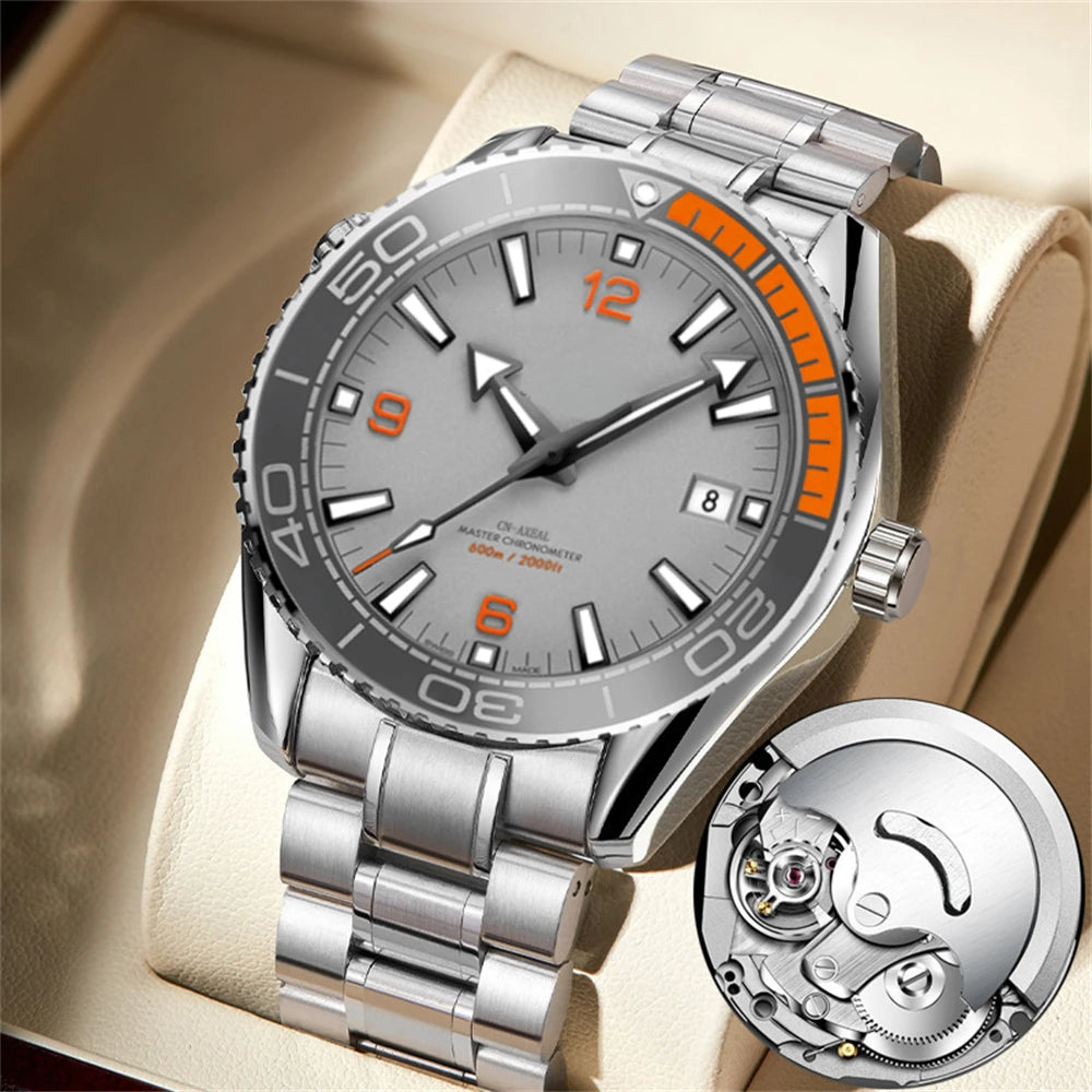 RBB Men's Luxury Sports Watch – Green Dial, Hollow Design, 2024 Quartz Steel Wristwatch