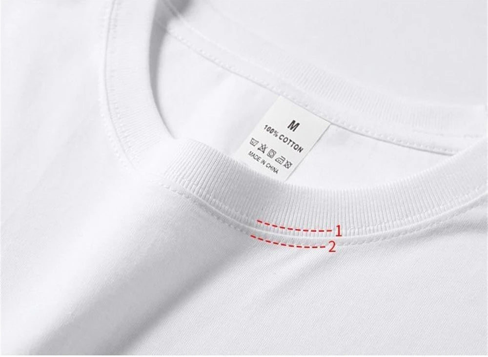 RBB 2PCS Men’s & Women’s 100% Cotton Solid White Short Sleeve T-Shirts – Casual Breathable Round Neck Tops