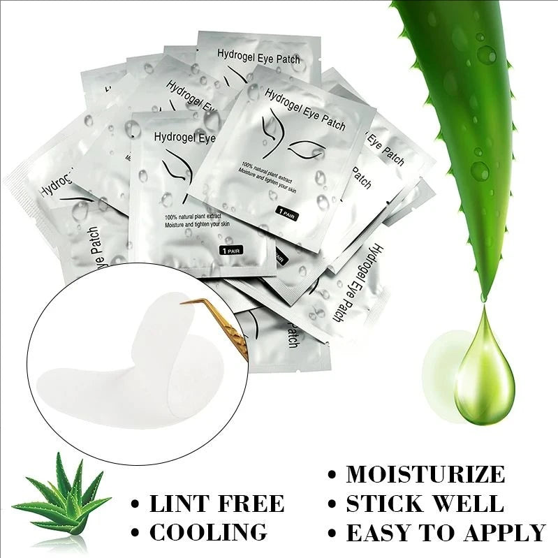 MJ 100 Pairs Eyelash Extension Eye Patches – Under Eye Pads for Lash Application
