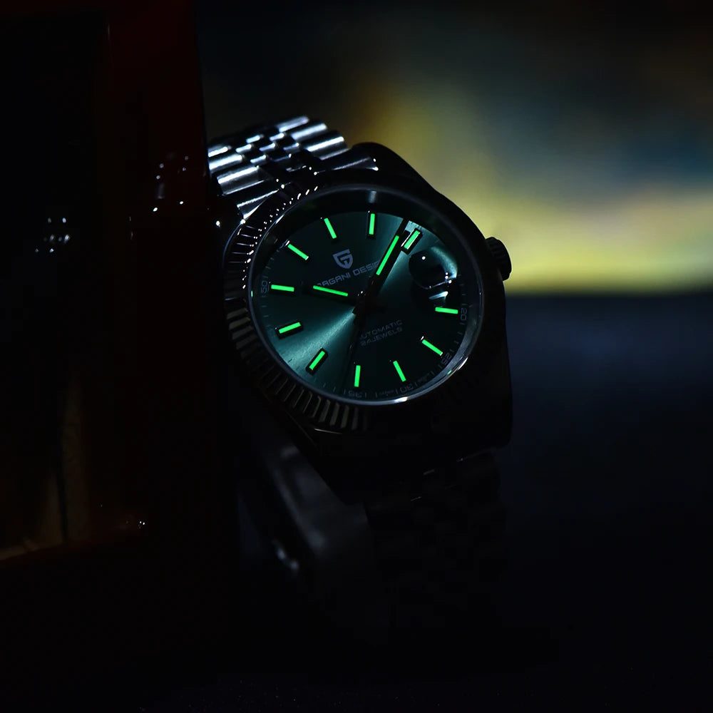 RBB DESIGN PD-1645 V3 Men’s Automatic Mechanical Watch – 42MM Sapphire Glass Stainless Steel Business Timepiece