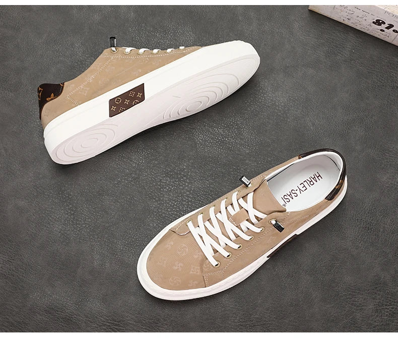 RBB Trendy Men's Canvas Shoes – Summer Lace-Up Breathable Casual Sneakers
