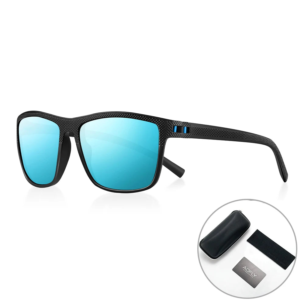 RBB Polarized Sunglasses – UV400 Square Frame for Men & Women | Lightweight & Stylish for Driving, Golf & Fishing