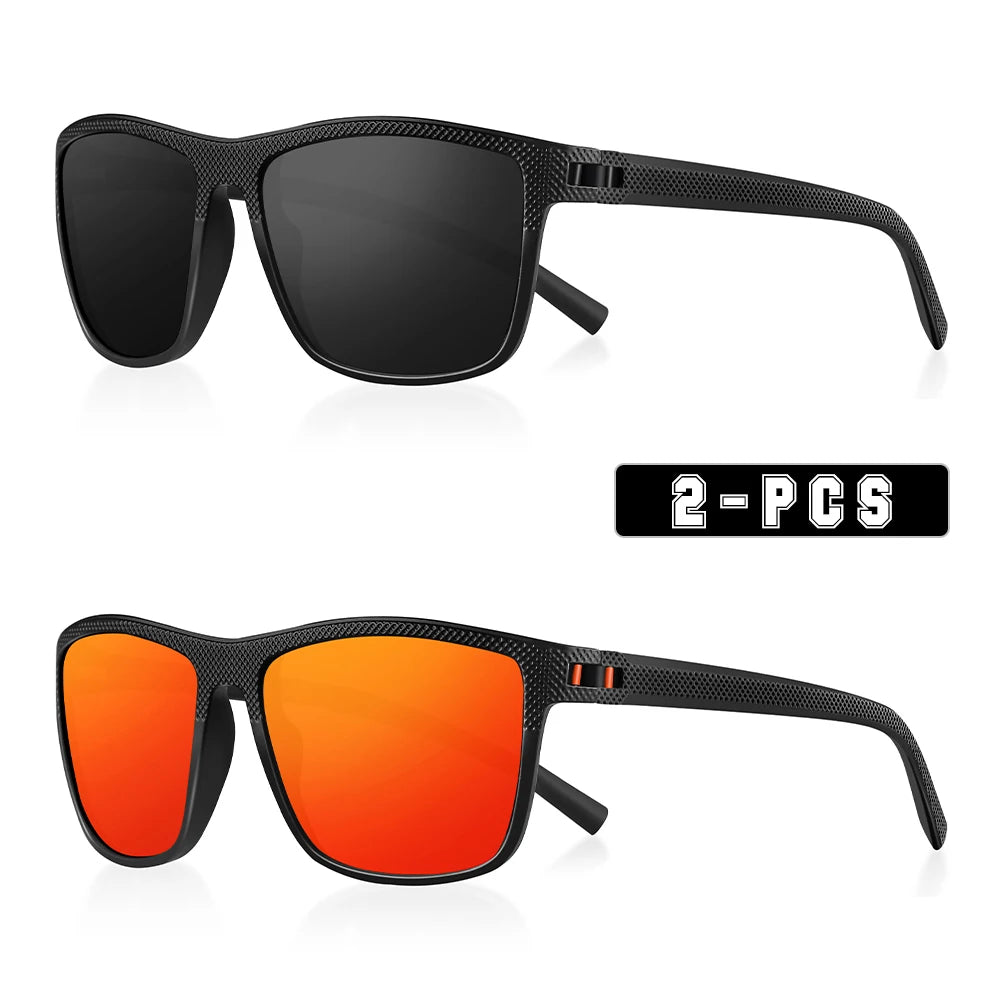 RBB Polarized Sunglasses – UV400 Square Frame for Men & Women | Lightweight & Stylish for Driving, Golf & Fishing
