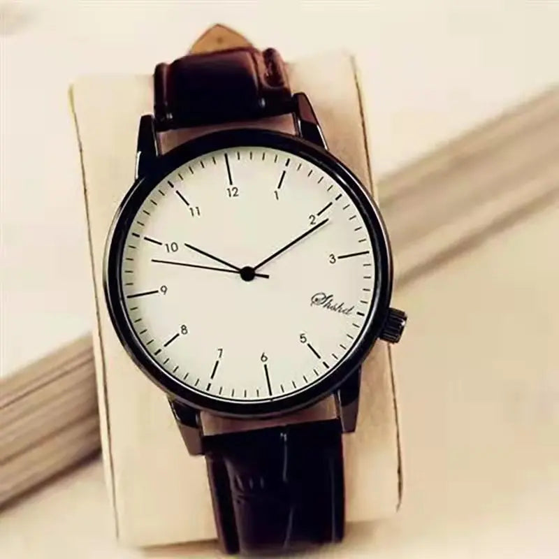 RBB Men’s Business Quartz Watch – High-Quality Leather Belt, Retro Classic Design, Waterproof