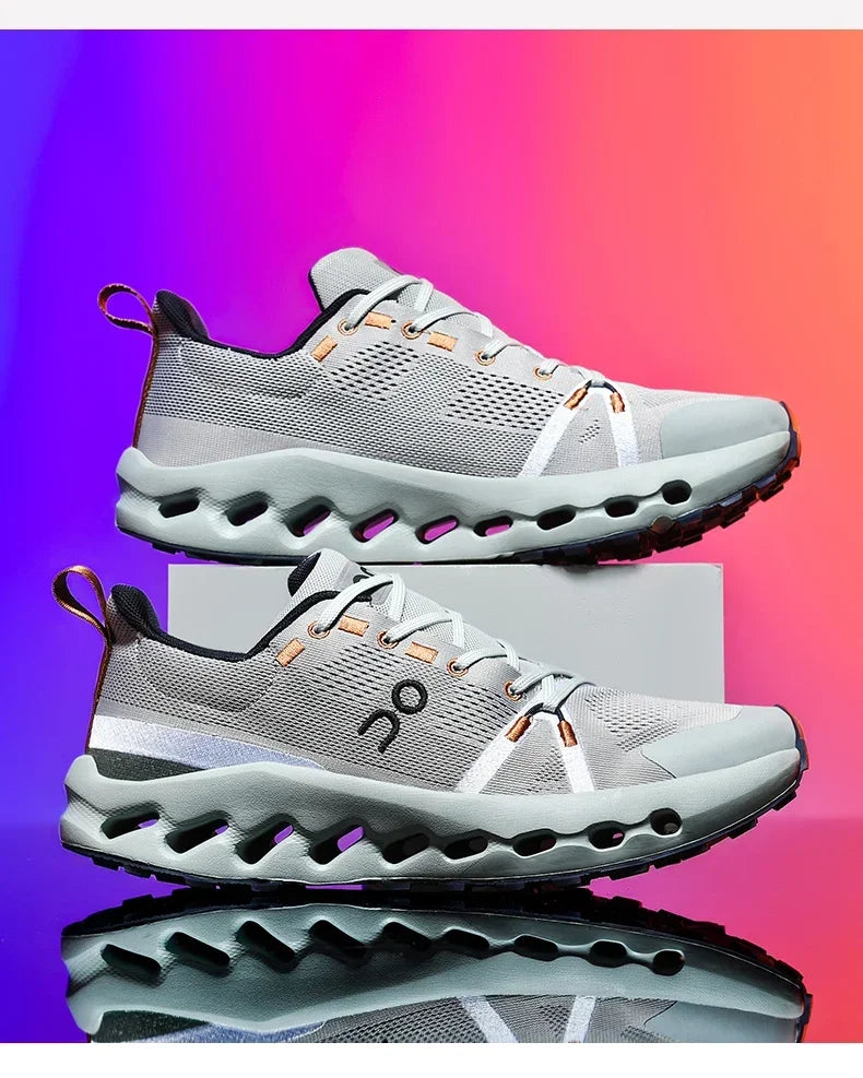 Men’s White Trainers — Casual Tennis & Running Sneakers, Athletic Gym Shoes for Marathon & Jogging