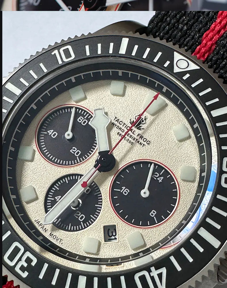 RBB FXD2 Titanium Solar Chronograph Dive Watch – VS75B, BGW9, 20ATM