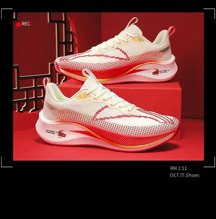 RBB Carbon Plate Running Shoes for Men & Women Professional Racing Sneakers – Breathable, Lightweight & Shock-Absorbing