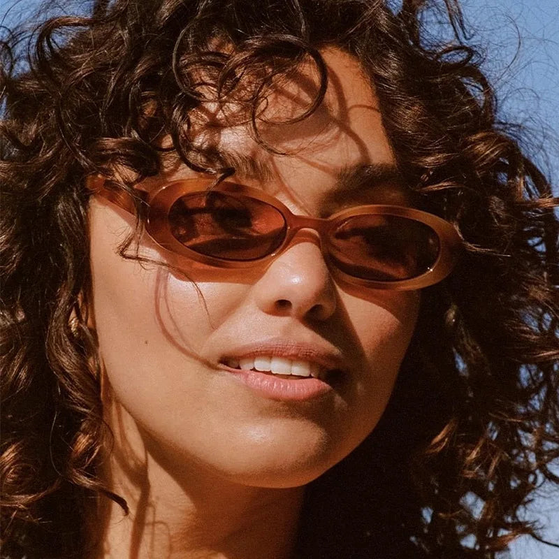 RBB Elliptical Retro Sunglasses – Small Frame UV400 Eyewear for Women & Men | 2025 Trend