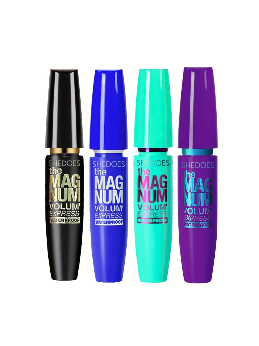4D Waterproof Black Mascara – Lengthening, Thickening & Curling Fiber Formula