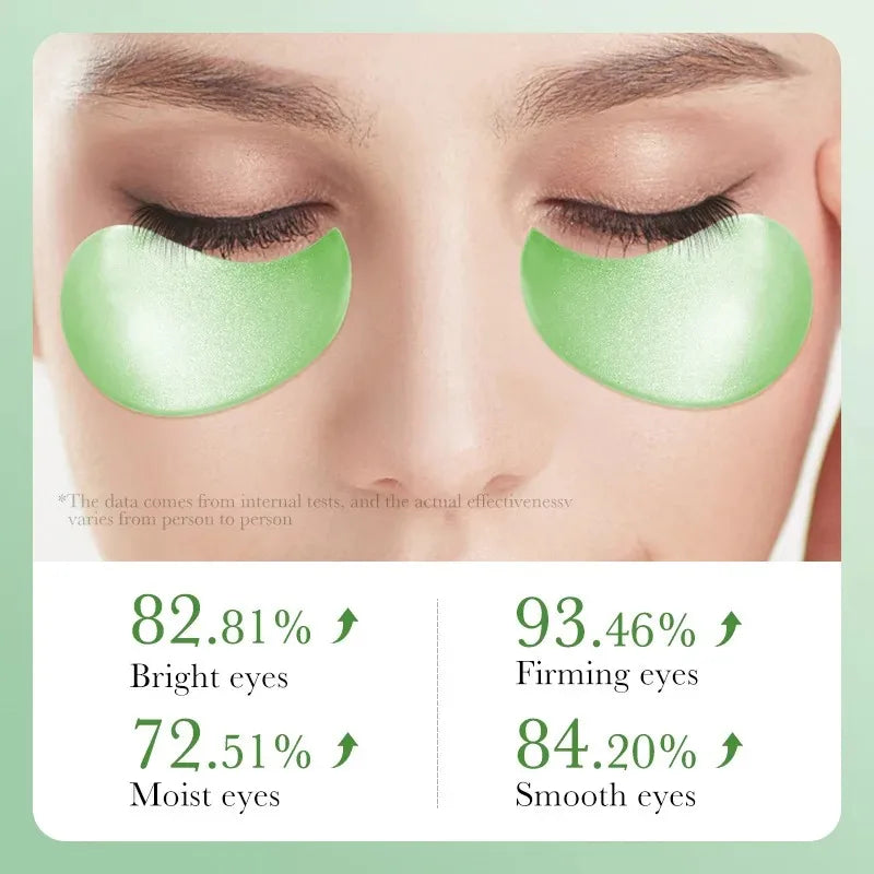 60pcs Aloe Vera Collagen Eye Mask – Anti-Dark Circles, Moisturizing & Anti-Wrinkle Eye Patches