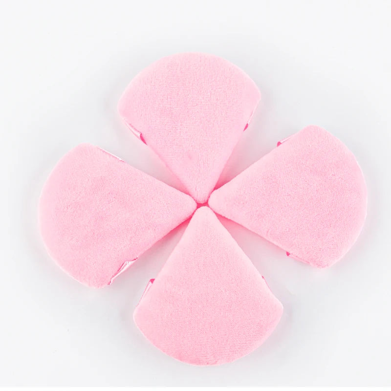 1/2/3/6Pcs Triangle Velvet Powder Puff – Reusable & Washable Makeup Sponges for Face & Eye