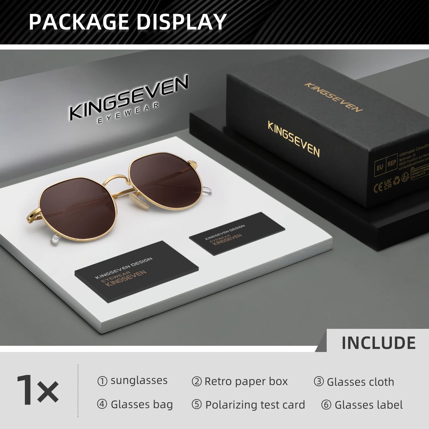 RBB Luxury Polarized Sunglasses – UV400 Round Alloy Frame, Anti-Reflection Eyewear for Men & Women