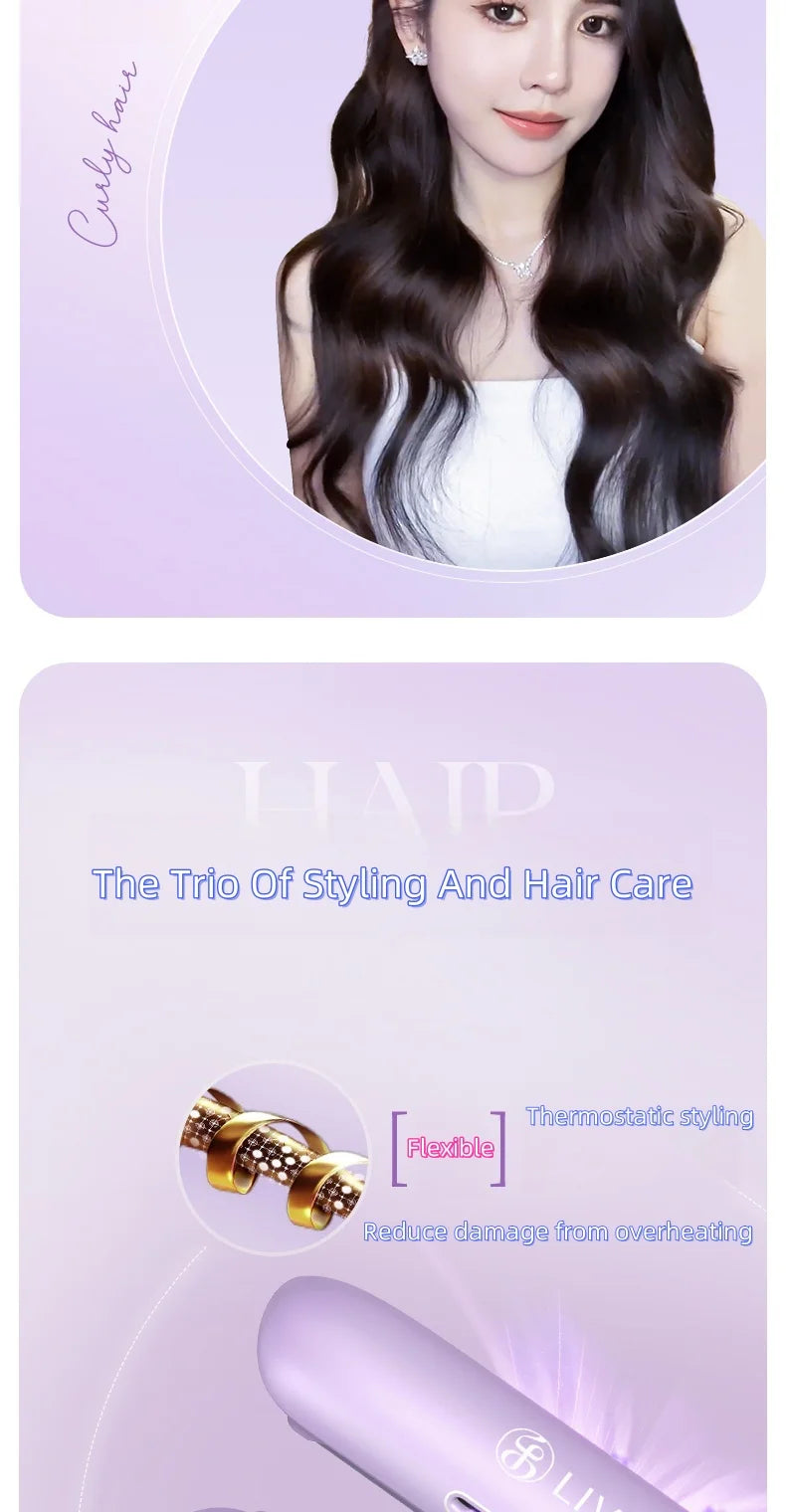 LivChic Ceramic Flat Iron for Salon-Quality Styling