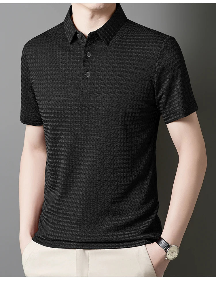 RBB Men’s Plus Size Breathable Polo Shirt – Cool Business Casual Summer Top