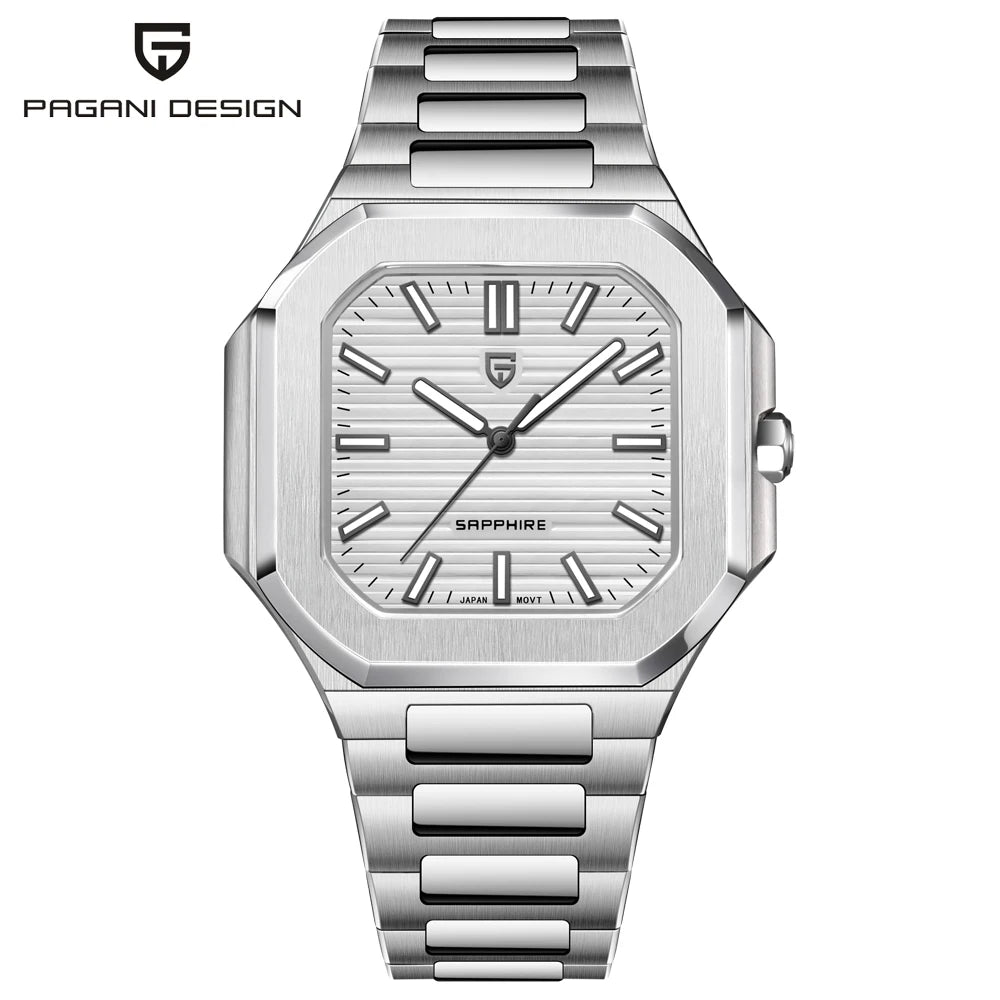 RBB DESIGN 2025 Men's Luxury Quartz Watch – Sapphire Crystal, Waterproof, Stainless Steel