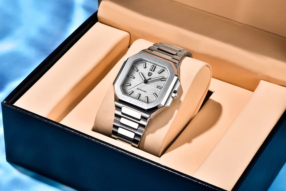 RBB DESIGN 2025 Men's Luxury Quartz Watch – Sapphire Crystal, Waterproof, Stainless Steel