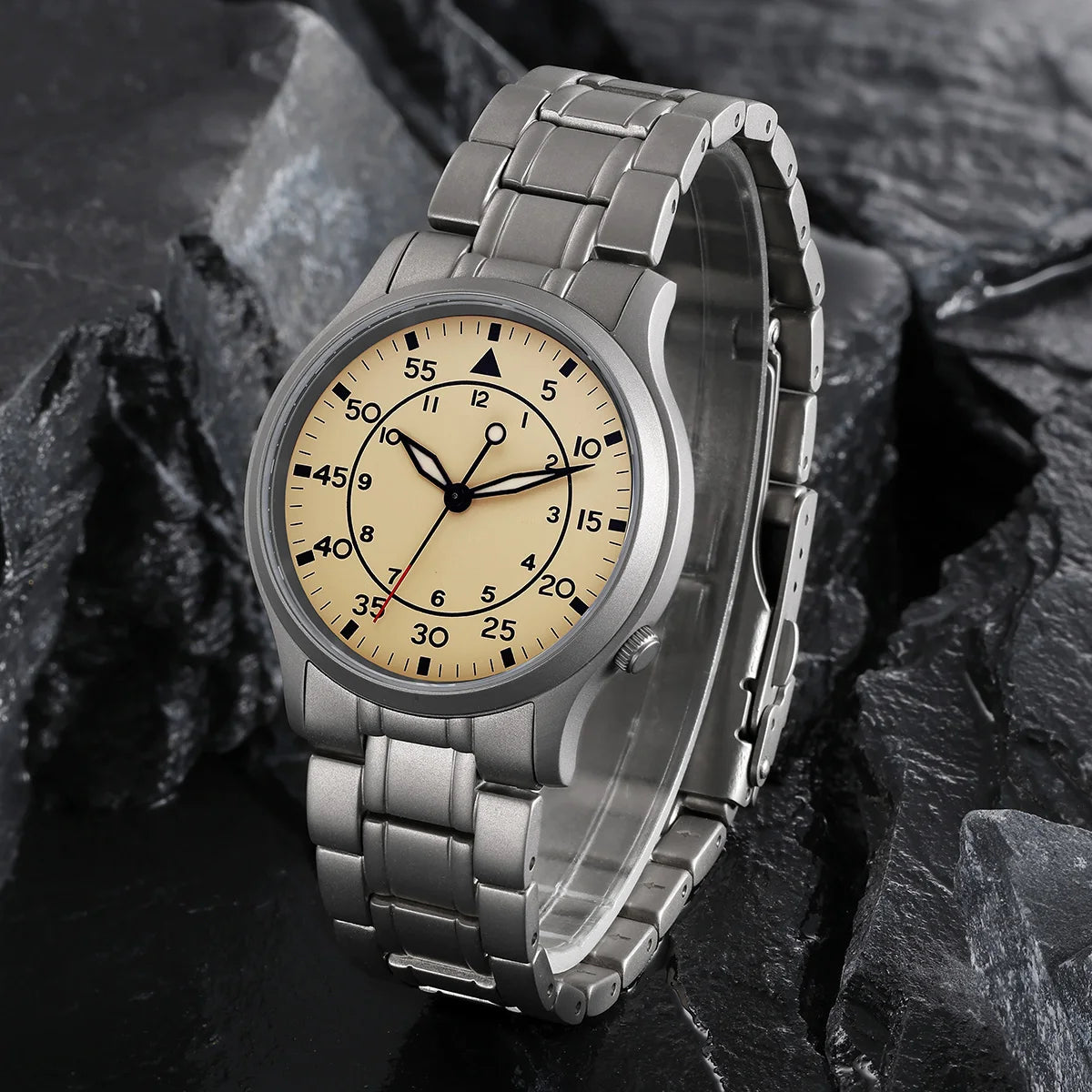 RBB Titanium Men's Quartz Watch – VH31, Sapphire, 5ATM