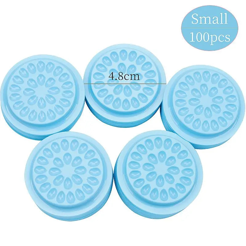Eyelash Glue Holder Pads – 20/100pcs Adhesive Pallets for Extension Supplies