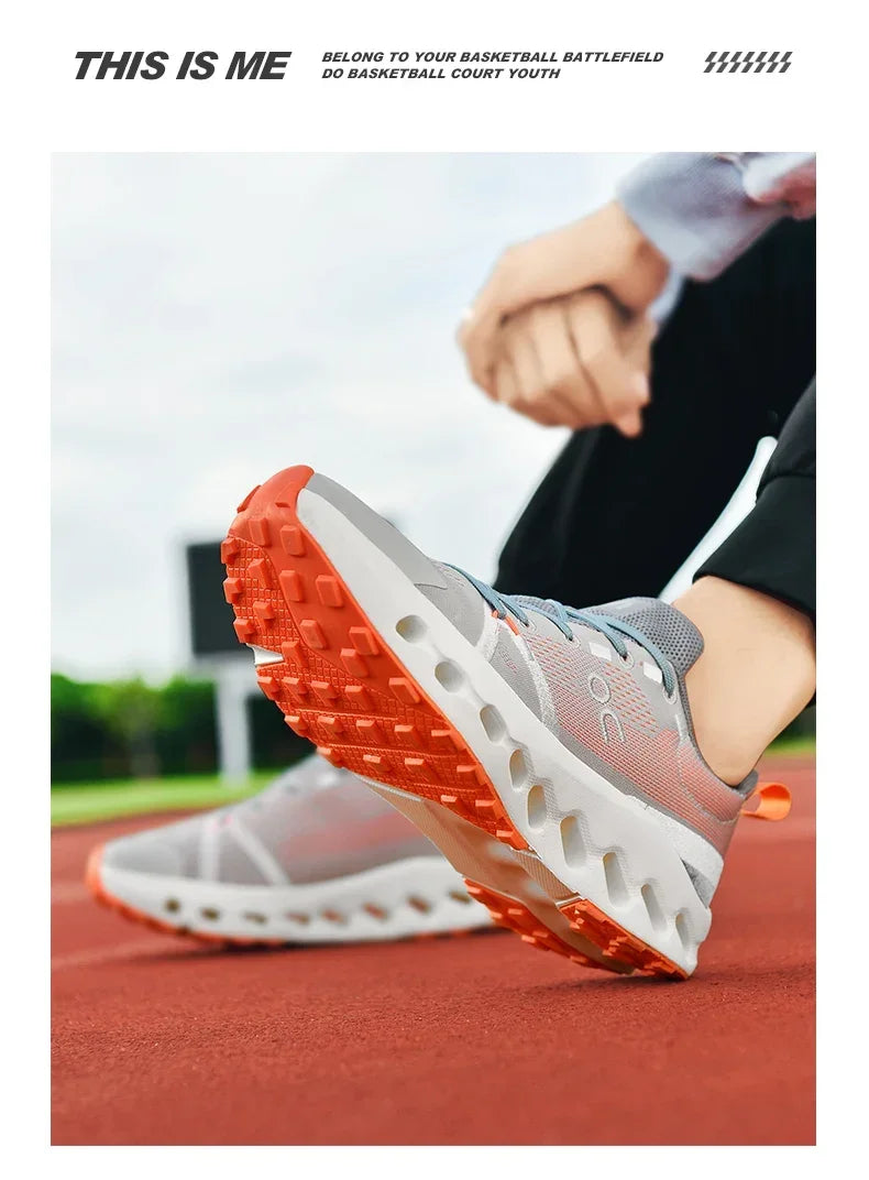 Men’s White Trainers — Casual Tennis & Running Sneakers, Athletic Gym Shoes for Marathon & Jogging