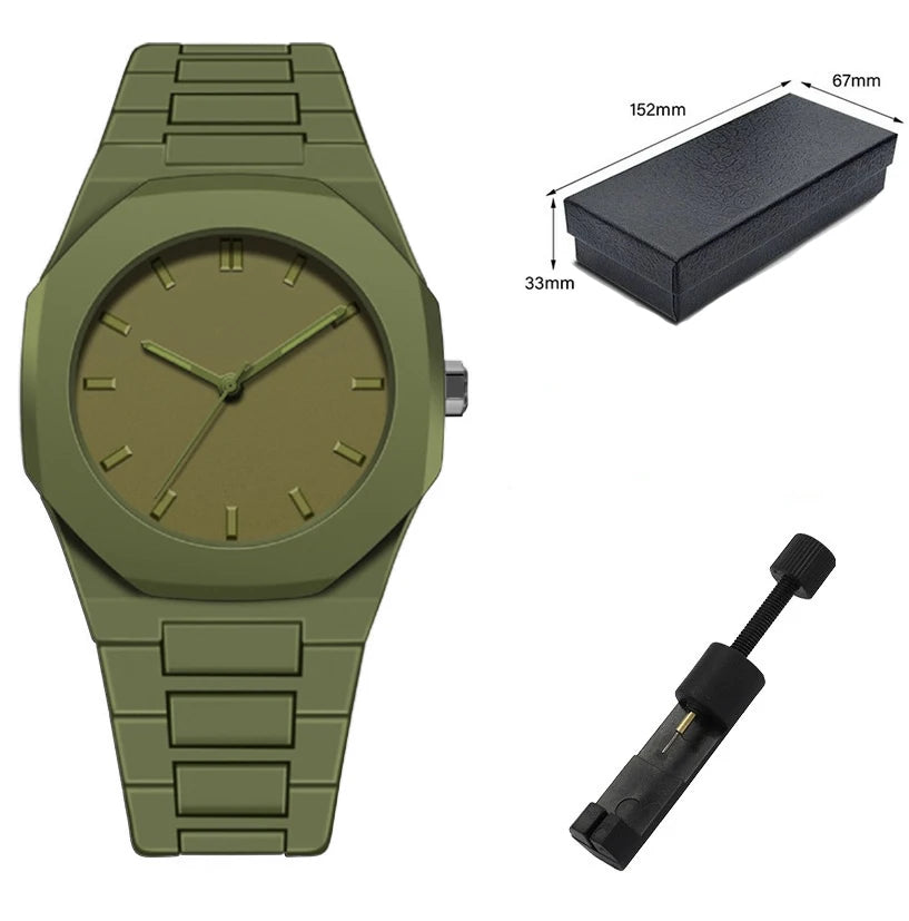 RBB Unisex Casual Quartz Watch – Simple Waterproof Design, Silicone Strap