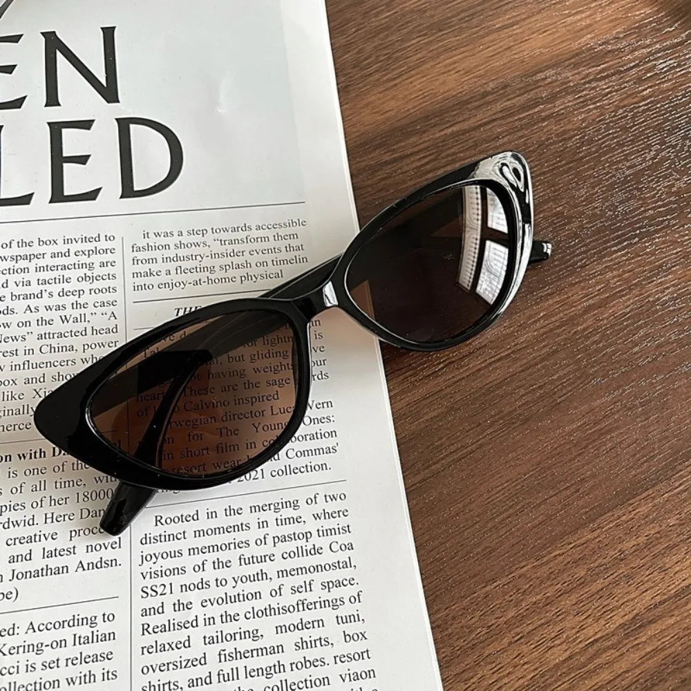 RBB 4PCS Small Cat Eye Sunglasses – Retro Hip-Hop Fashion Eyewear for Women