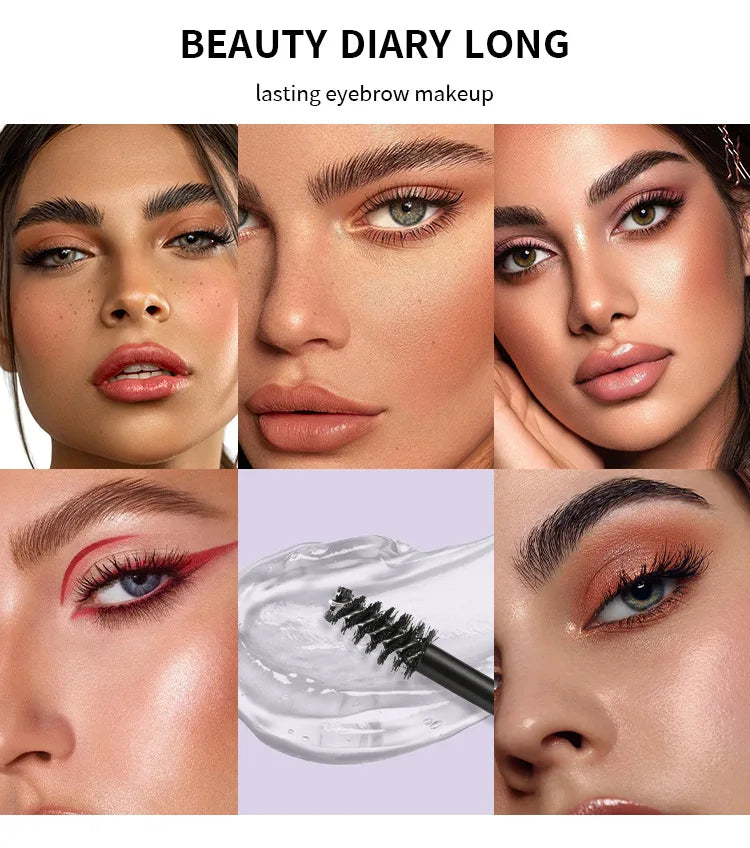 Transparent Eyebrow Gel – Waterproof & Long-Lasting Hold