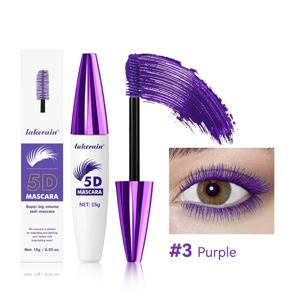 5D Waterproof Fiber Mascara – Thickening, Lengthening & Curling, Long-Lasting