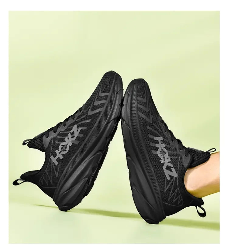 Men’s Breathable Mesh Running Shoes with Thick Soft Sole – High-Quality Outdoor Sports Sneakers