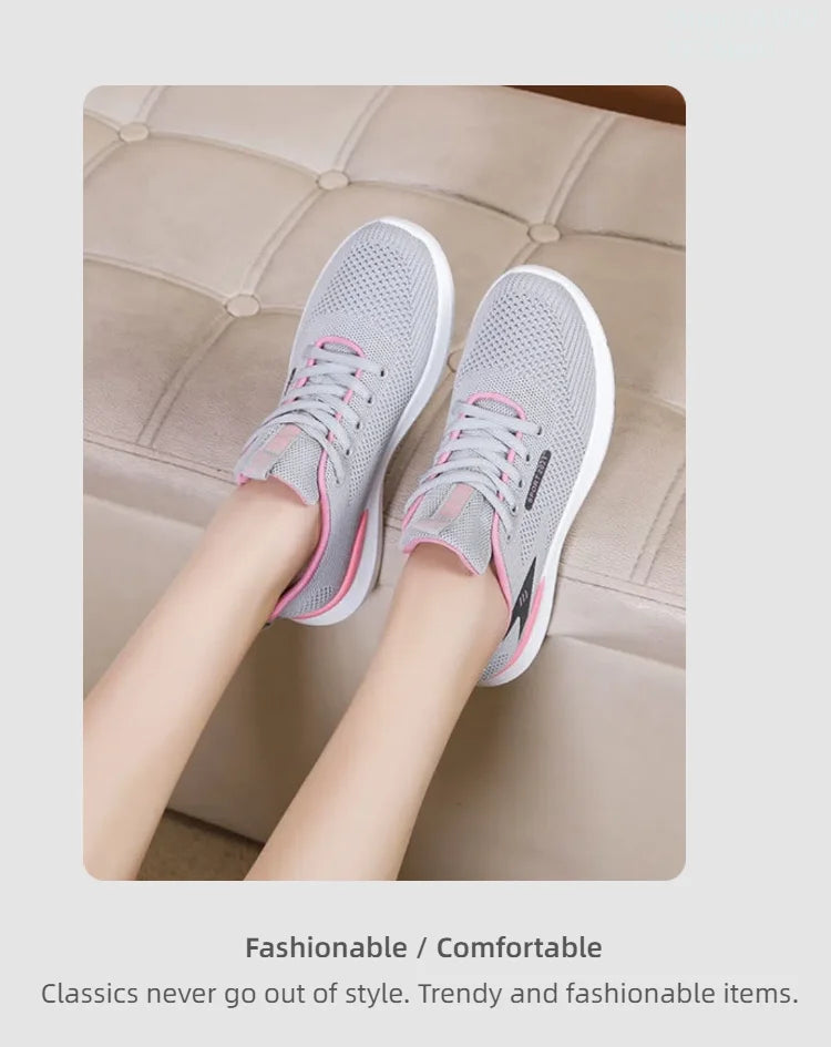 Women’s Spring & Autumn Sneakers – Breathable, Soft Sole, Comfortable & Anti-Slip