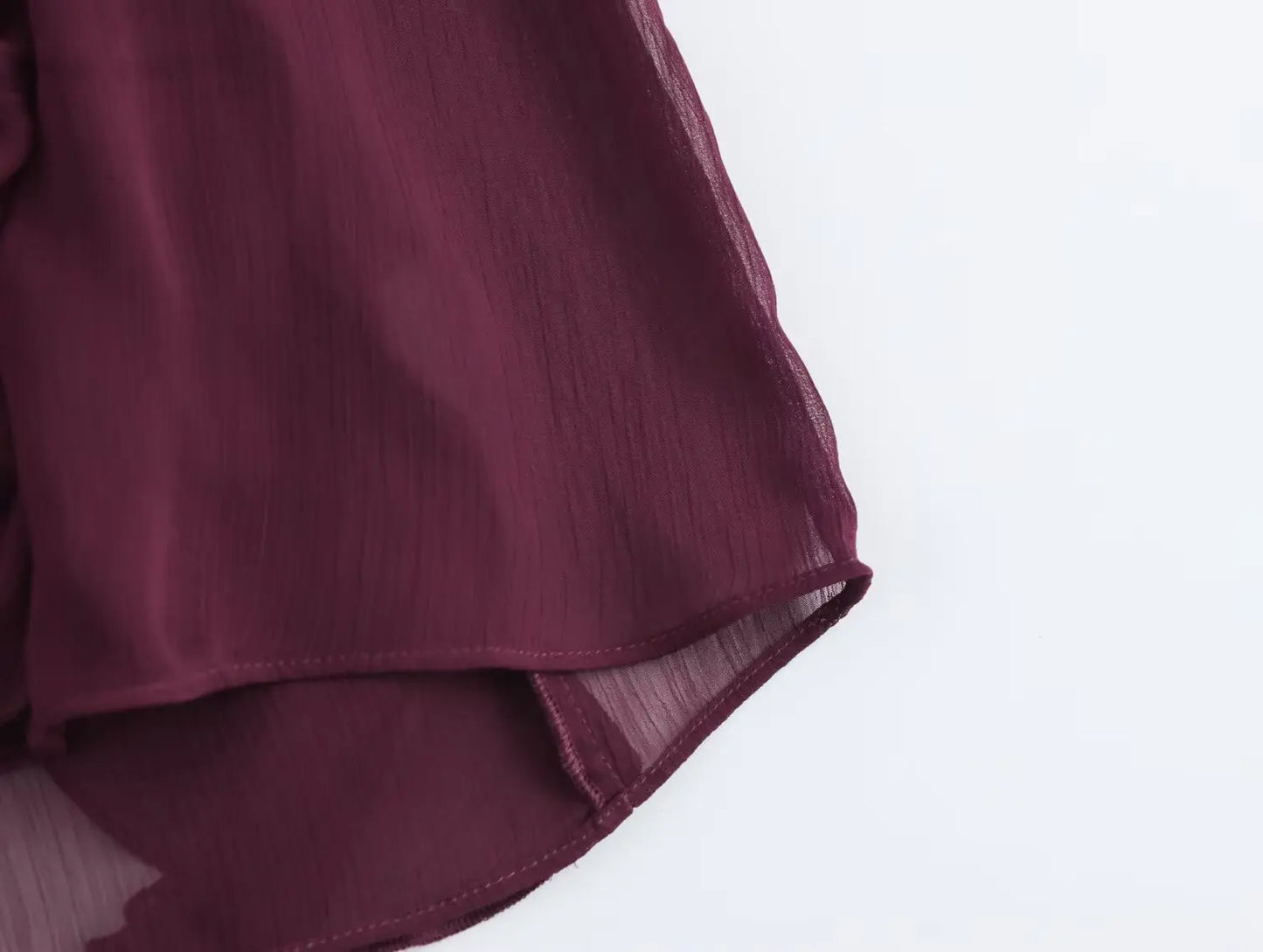 RBB Women's Summer V-Neck Ruffle Blouse – Sheer Tiered Button-Front Beach Top