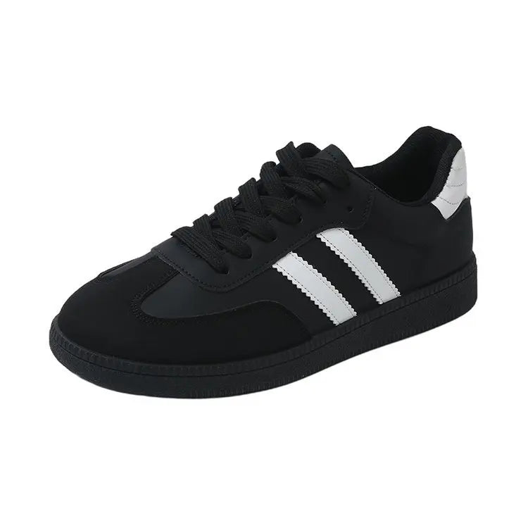 "Women's Lace-Up Vulcanized Sneakers – Casual Outdoor Trainers"