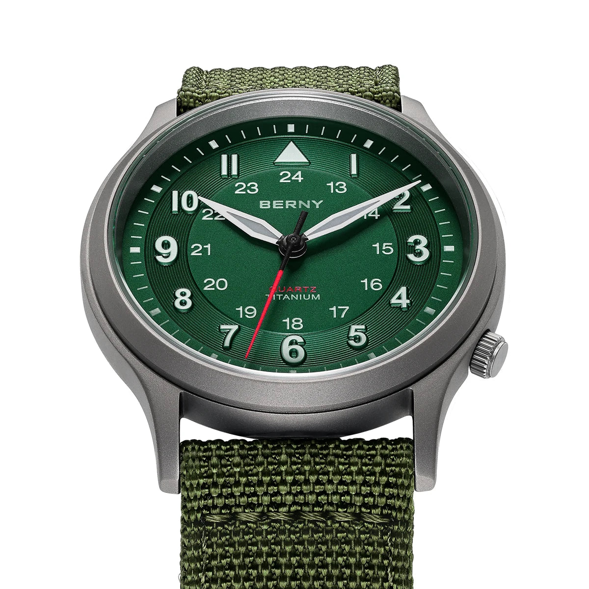 RBB Titanium Field Pilot Watch – Super Luminous Men's Outdoor Quartz Wristwatch with Sapphire Glass (5ATM)