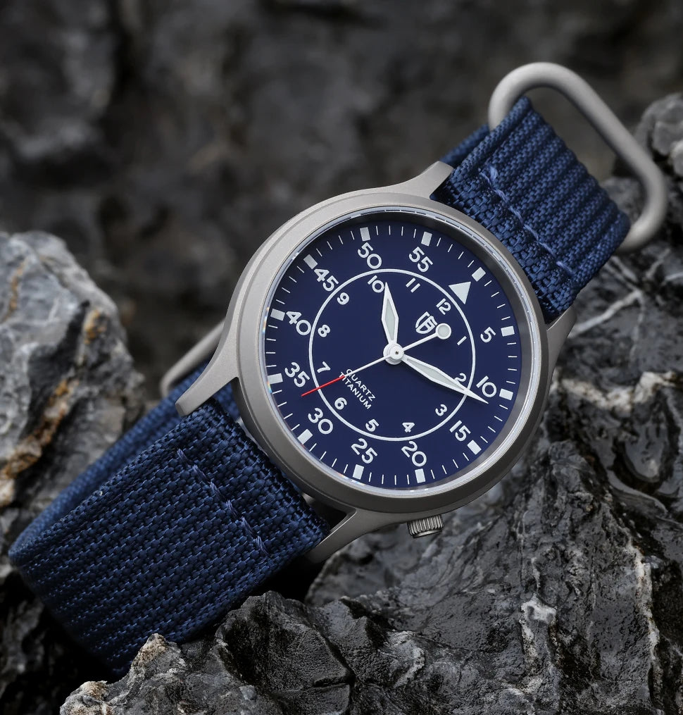 RBB Titanium Ultra-Thin Quartz Watch – VH31, Sapphire, 5ATM, Luminous