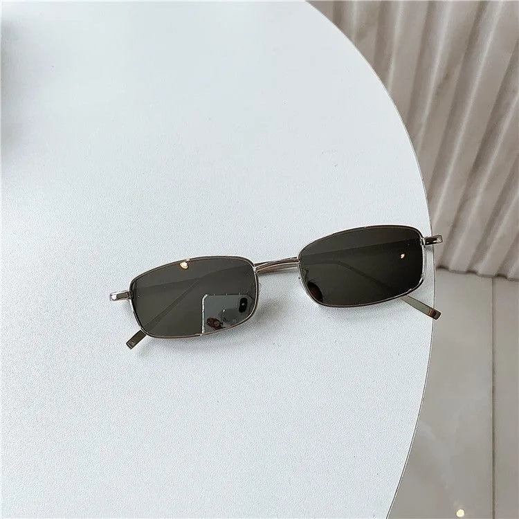 RBB Small Frame Rectangle Sunglasses – Classic Vintage UV400 for Women & Men