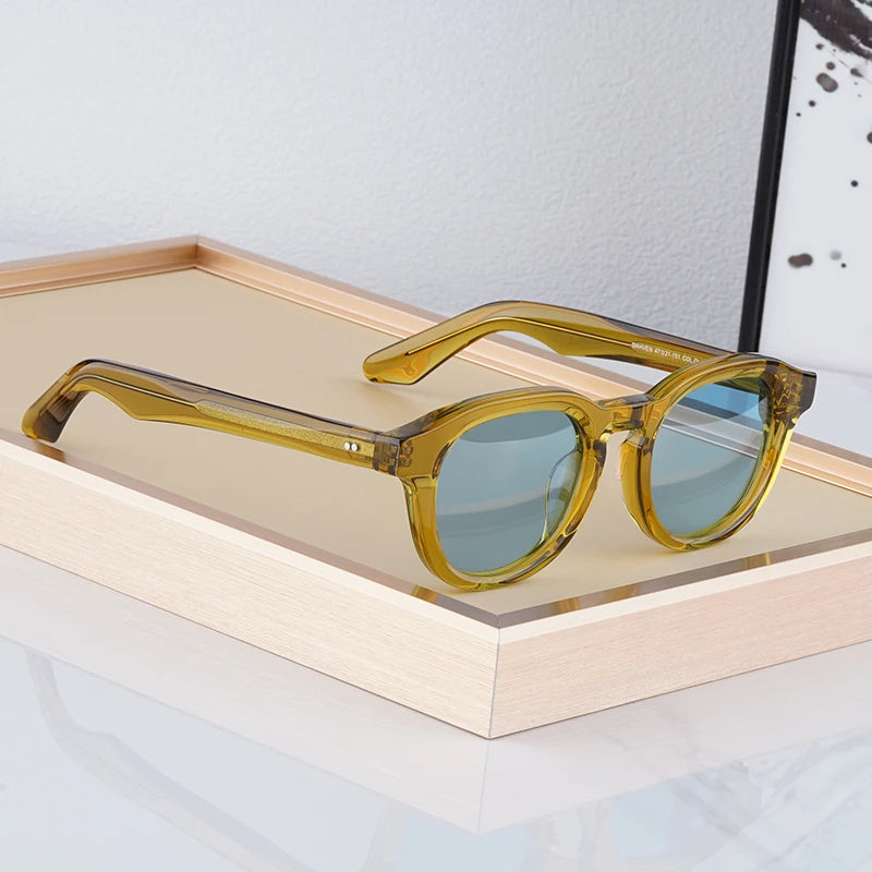 RBB Vintage Polarized Sunglasses – Unisex Lemtosh-Style Acetate Frame | Luxury Retro Eyewear