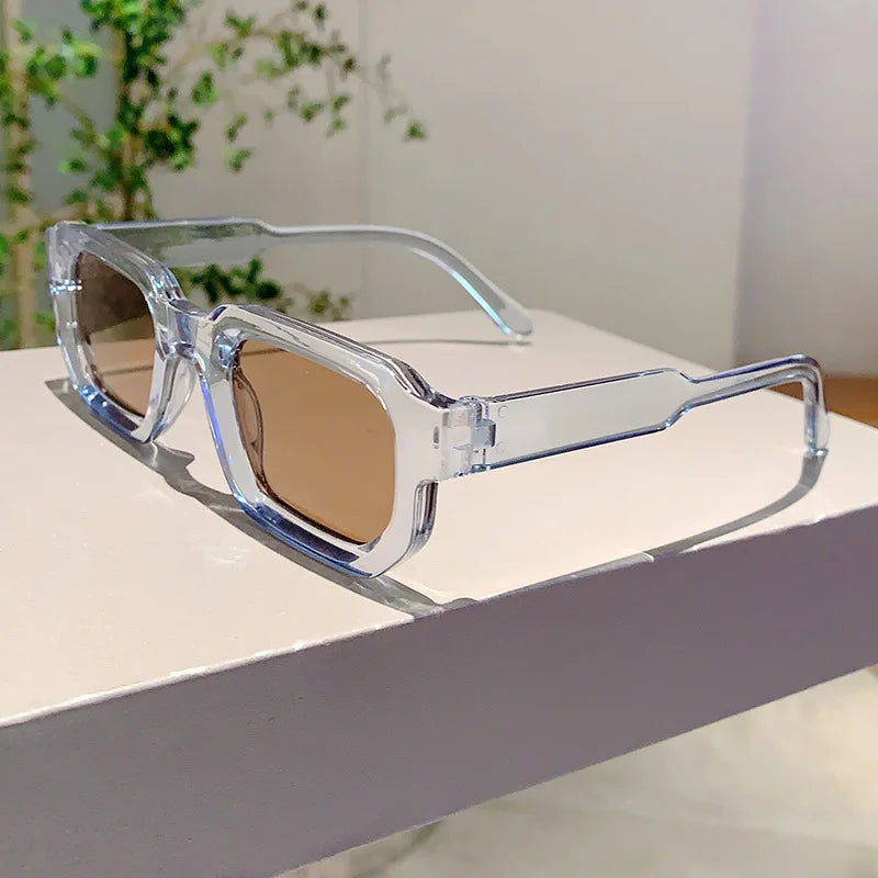 RBB Vintage Rectangle Sunglasses – Unisex Retro Luxury UV400 Fashion Eyewear