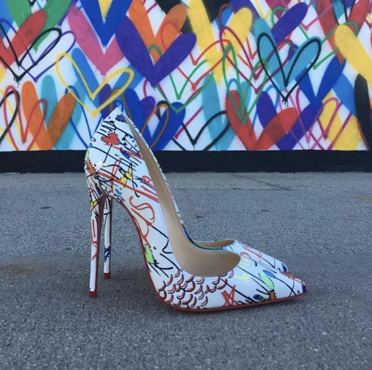 RBB Luxe Custom Stiletto – 12cm Patent Leather Heels with Red Sole