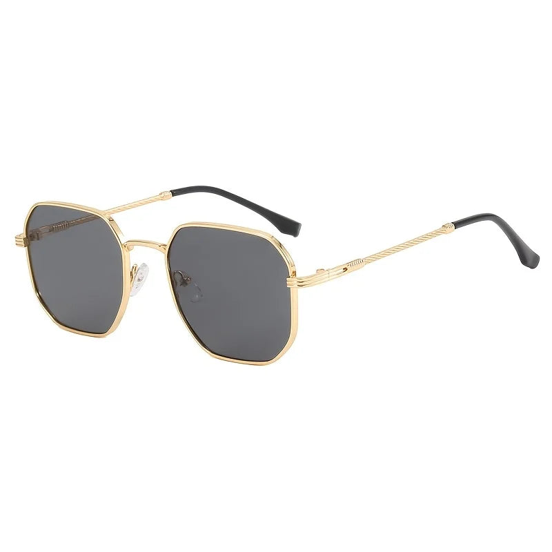 RBB European Style Fashionable Glasses – Black & Gold Borders with High-Quality Lenses (Unisex)