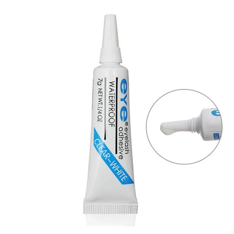 7g Waterproof Eyelash Glue – Strong Hold Lash Adhesive in Dark or Clear