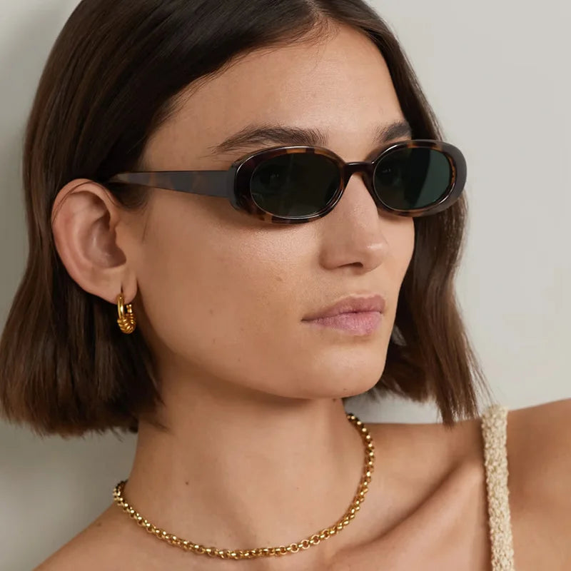 RBB Elliptical Retro Sunglasses – Small Frame UV400 Eyewear for Women & Men | 2025 Trend