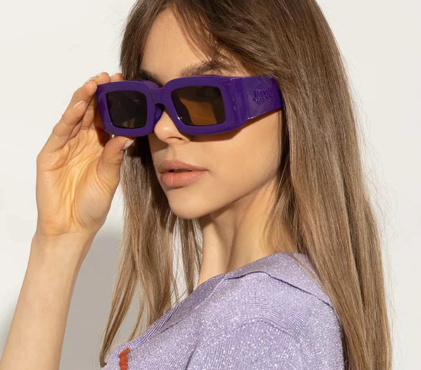 RBB Fashion Sunglasses – Premium Designer Square Eyewear with Large Logo for Men & Women